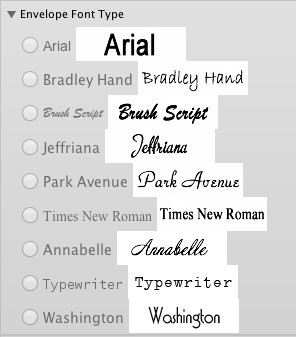 Font Choices